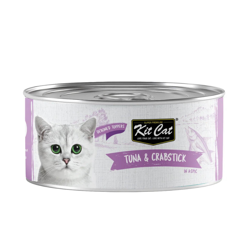 Kit Cat Grain Free Tuna & Crab Topper Wet Cat Food 80G