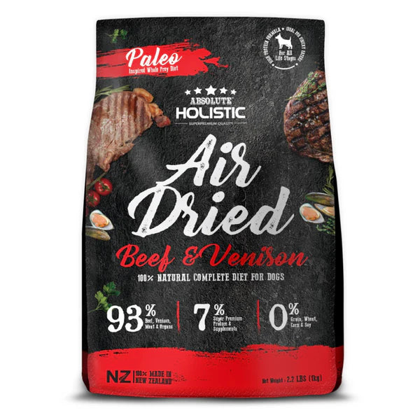 Absolute Holistic Air Dried Dog Food Beef & Venison