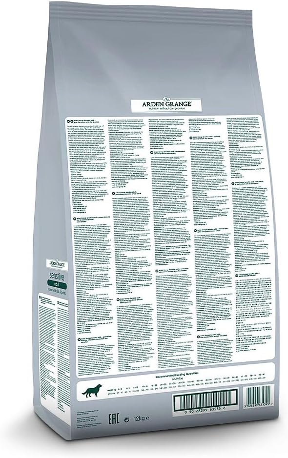 Arden Grange Sensitive Adult Dry Dog Food - 12KG