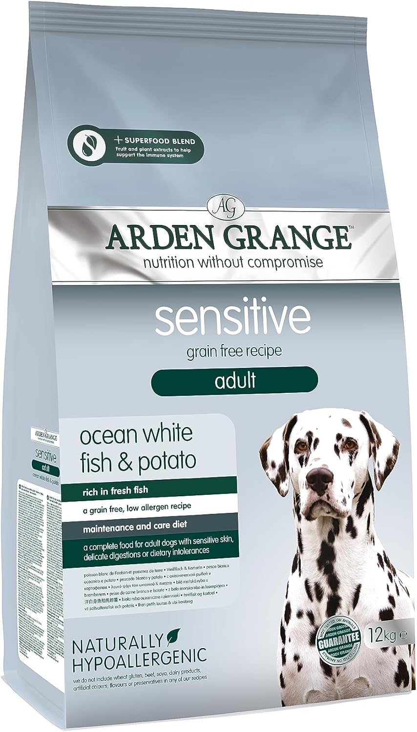 Arden Grange Sensitive Adult Dry Dog Food - 12KG