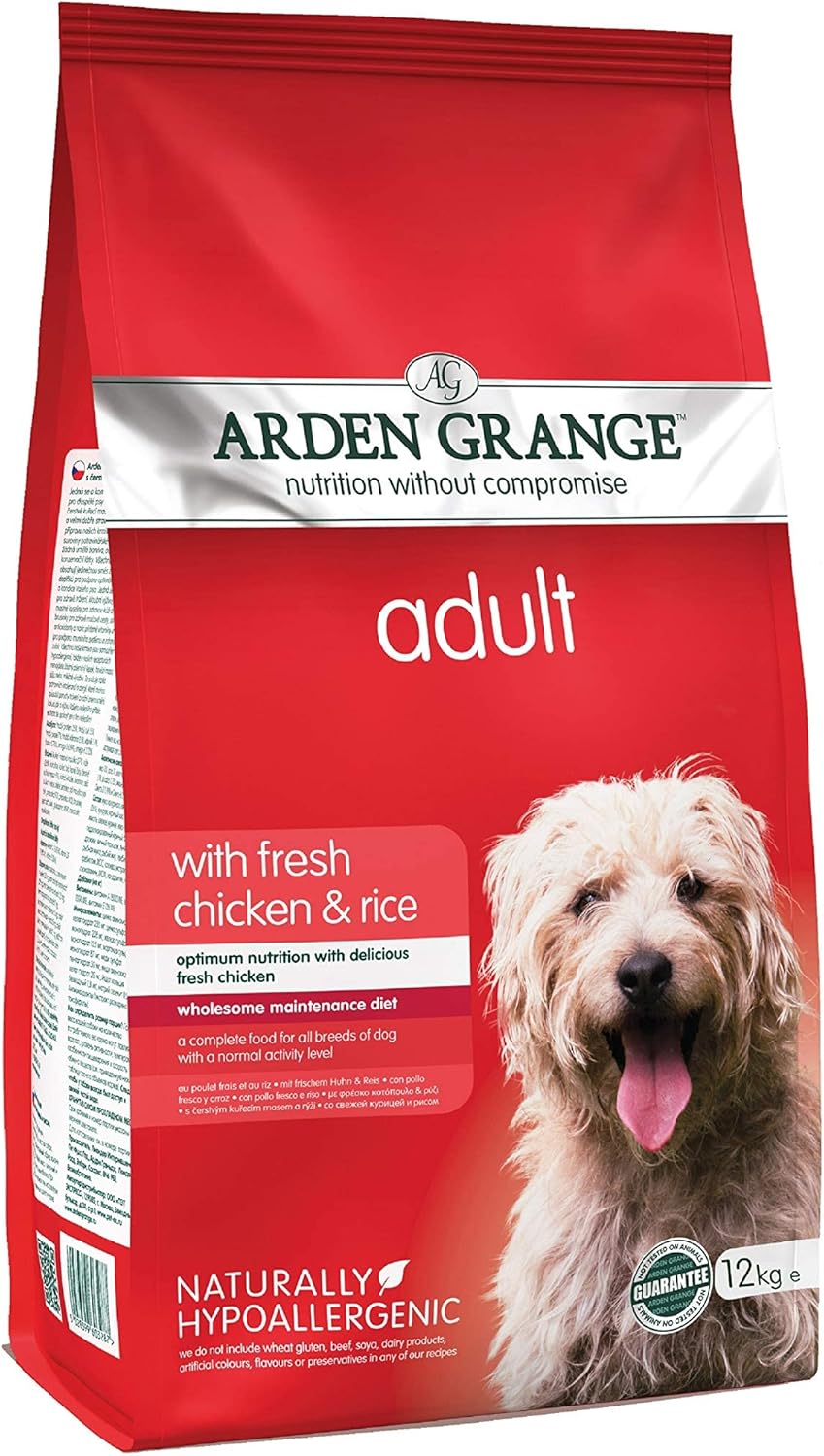Arden Grange Adult Fresh Chicken & Rice Dry Dog Food - 12KG