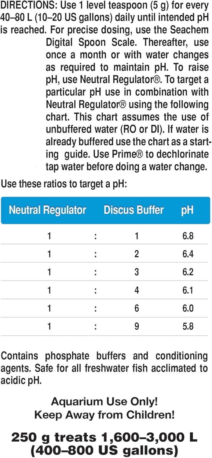 Discus Buffer - Water Conditioner - Seachem