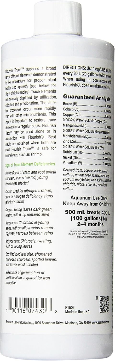 Flourish Trace Elements Supplement - Seachem