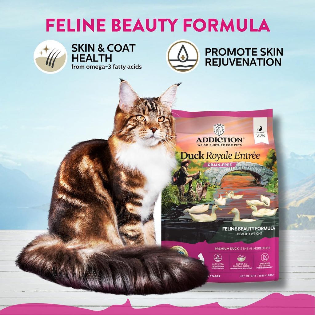Addiction Duck Royale Dry Cat Food - 4LBS