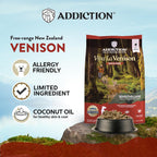 Addiction Viva La Venison Dry Dog Food - 4LBS