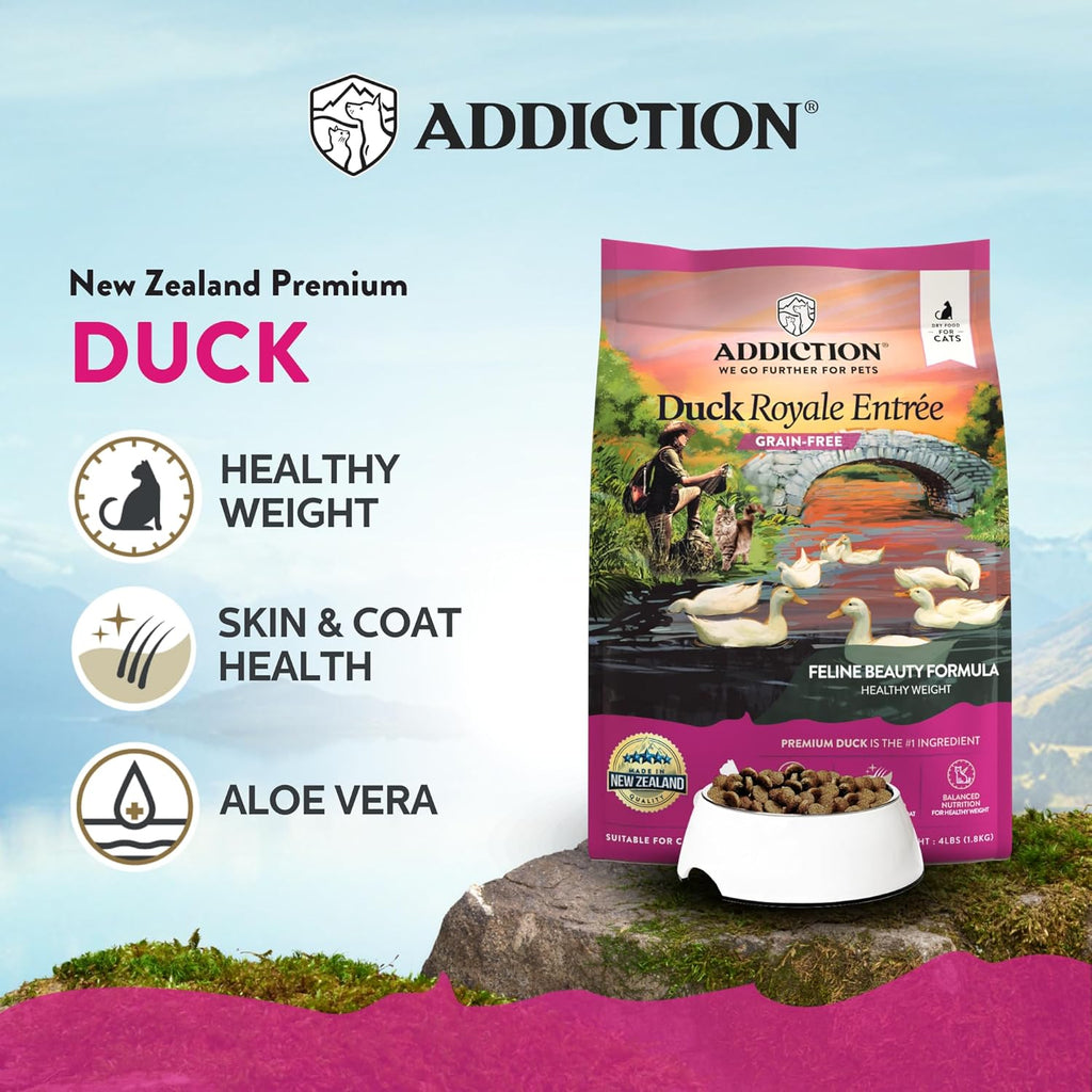 Addiction Duck Royale Dry Cat Food - 4LBS