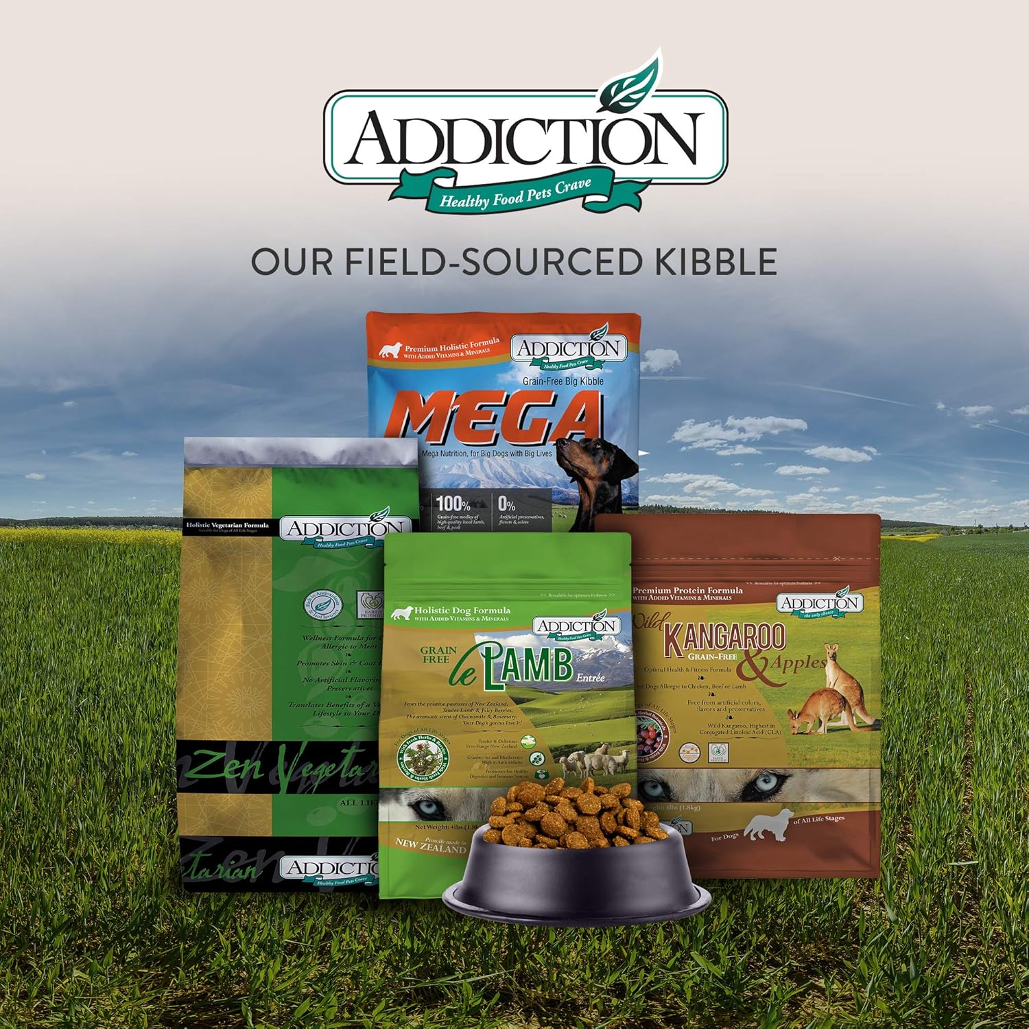 Addiction Le Lamb Dry Dog Food - 20LBS