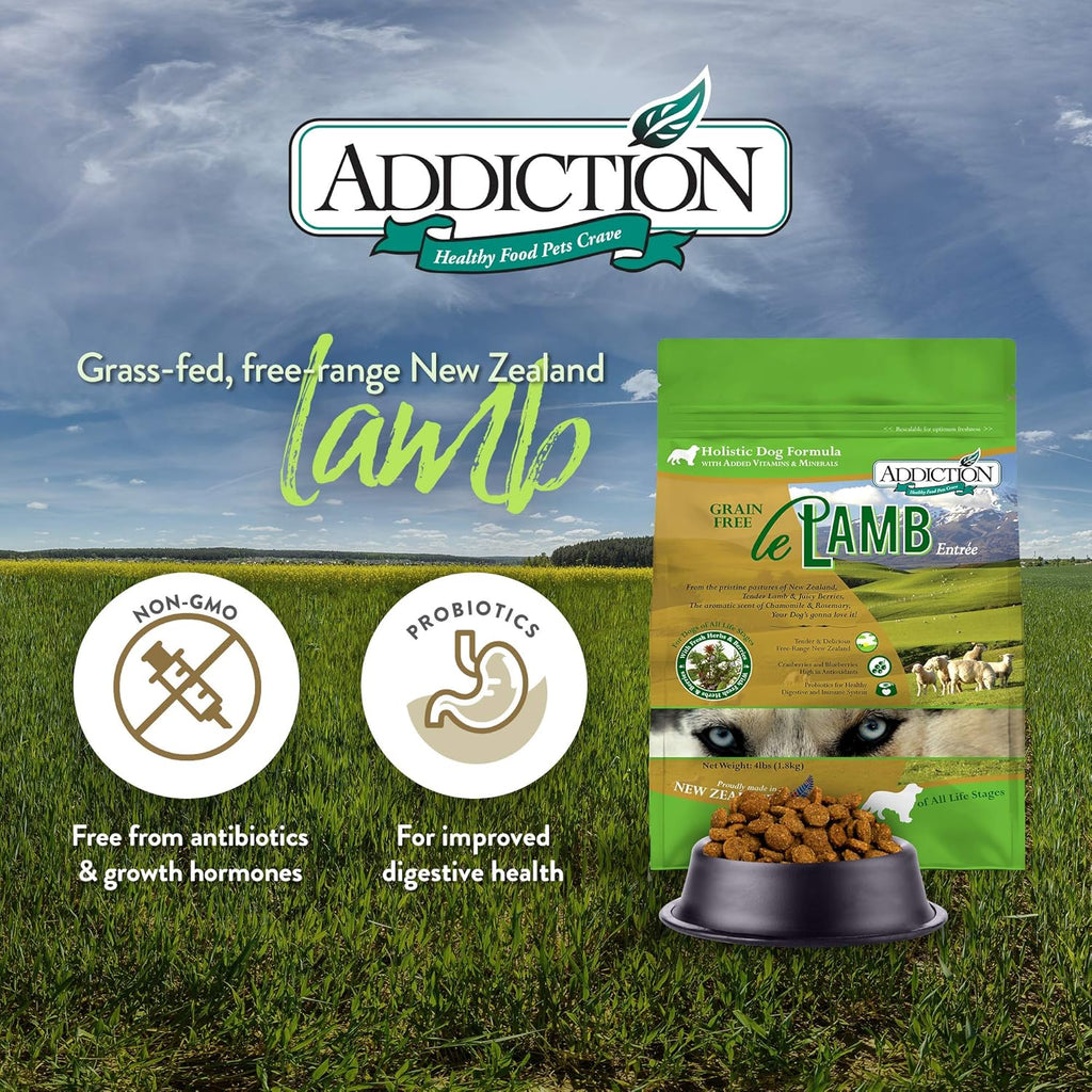 Addiction Le Lamb Dry Dog Food - 20LBS