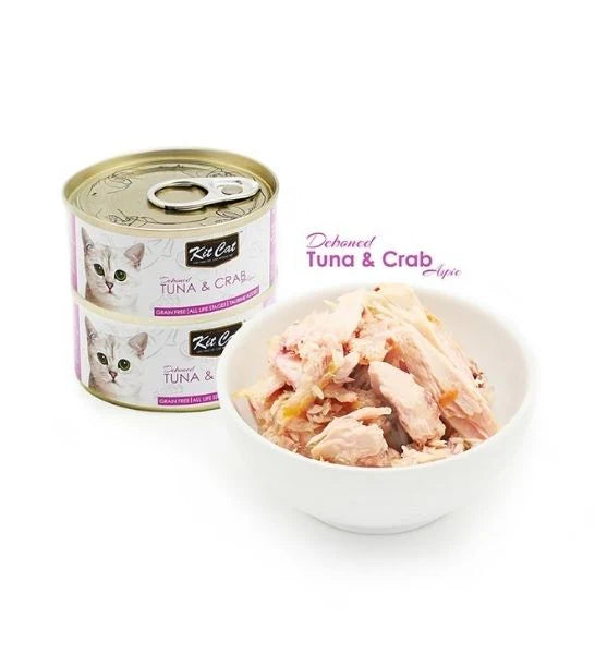 Kit Cat Grain Free Tuna & Crab Topper Wet Cat Food 80G