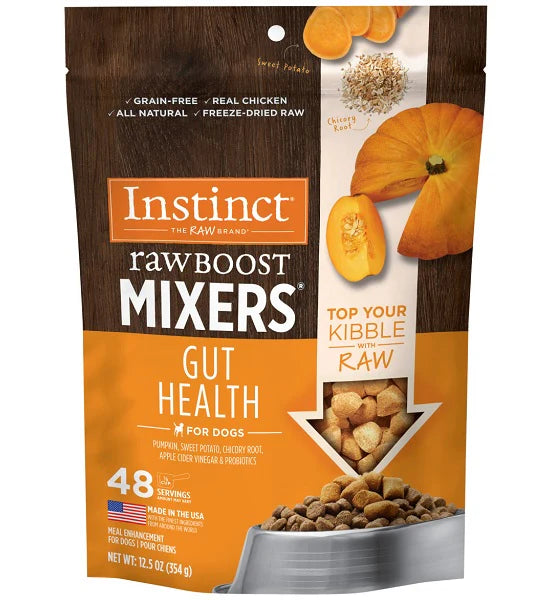 Instinct Raw Boost Mixers Gut Health Freeze Dried Chicken Dog Food Topper